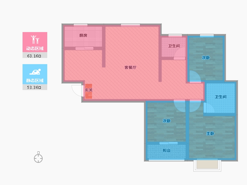 河南省-濮阳市-大化生活区-101.60-户型库-动静分区