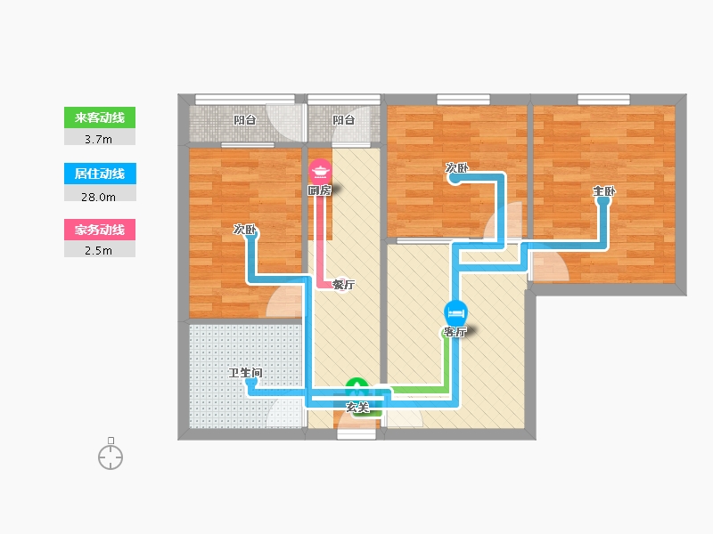 辽宁省-大连市-民主广场-62.72-户型库-动静线