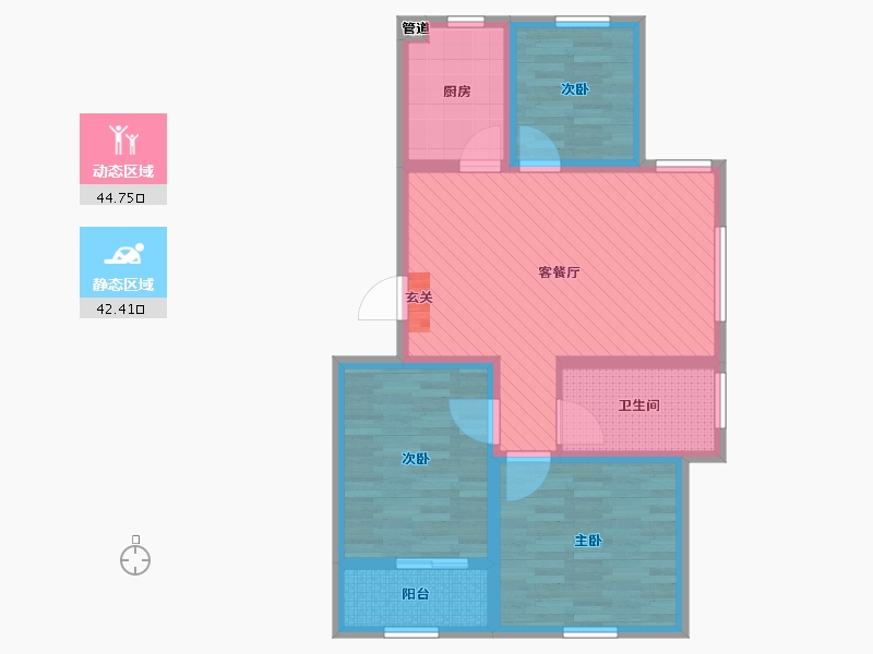 山东省-青岛市-万豪胶东首府-76.00-户型库-动静分区