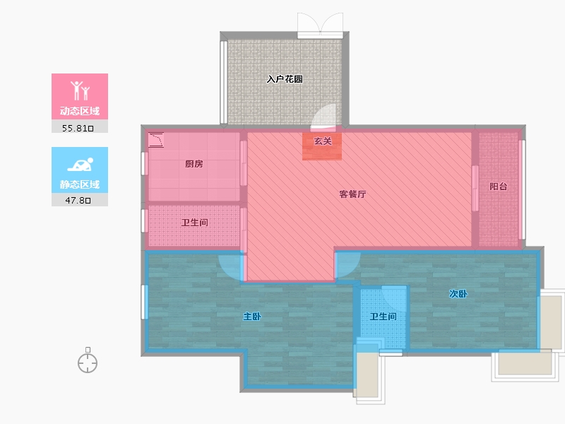 河南省-焦作市-万方嘉园-103.26-户型库-动静分区