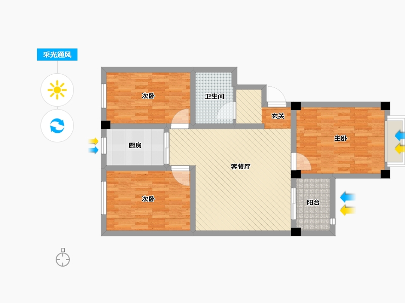 甘肃省-陇南市-礼县-78.05-户型库-采光通风