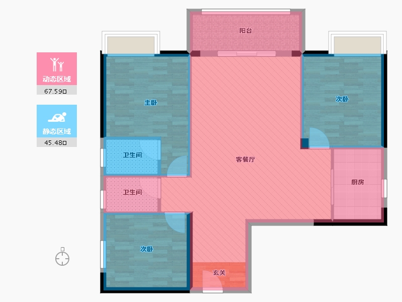 广东省-揭阳市-万泰城3333-102.20-户型库-动静分区