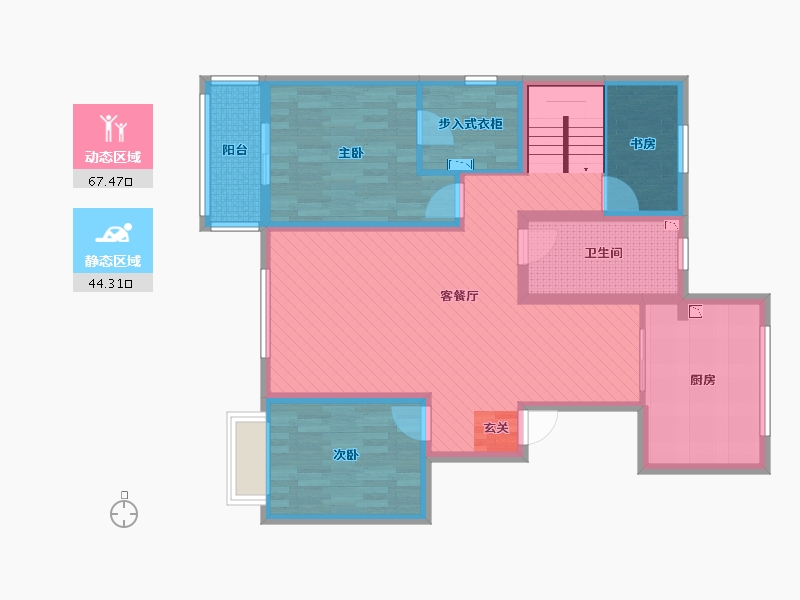 山西省-晋中市-金润园西区-97.96-户型库-动静分区