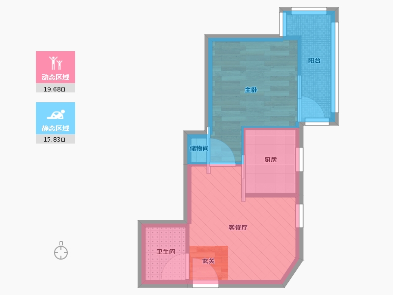 北京-北京市-芳城园2区-30.39-户型库-动静分区