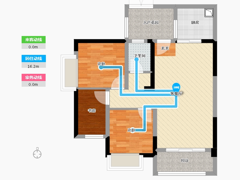 四川省-成都市-成都万达城-67.07-户型库-动静线