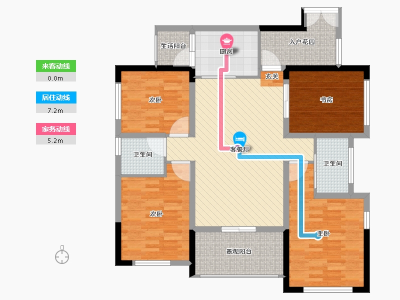 四川省-宜宾市-海翔光明春天-102.57-户型库-动静线