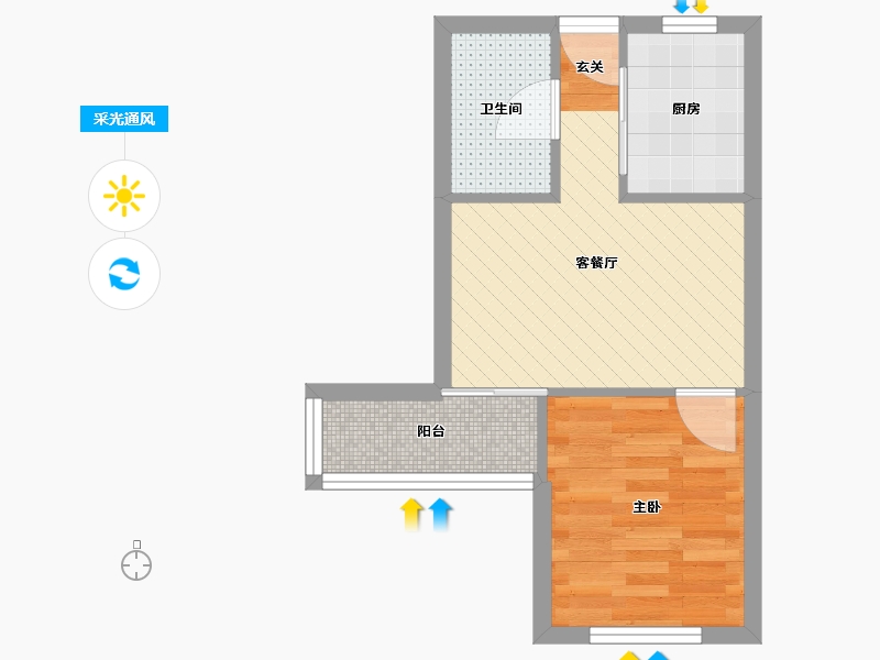 上海-上海市-新湖明珠城-32.97-户型库-采光通风