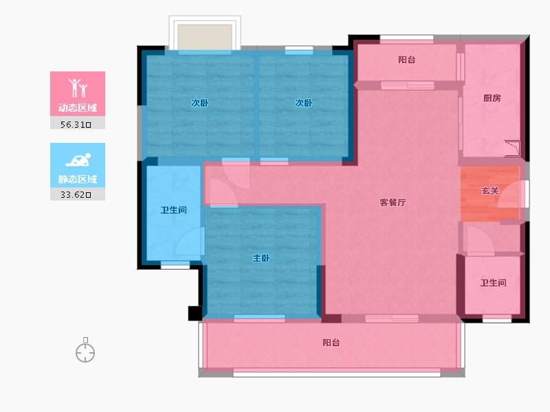 四川省-成都市-和瑞锦府-78.81-户型库-动静分区