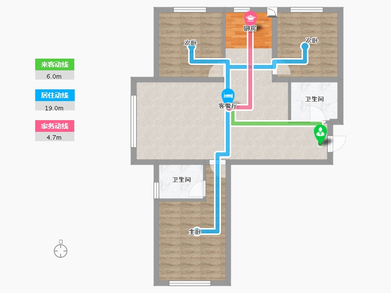 山西省-大同市-悦城金懋府-81.18-户型库-动静线