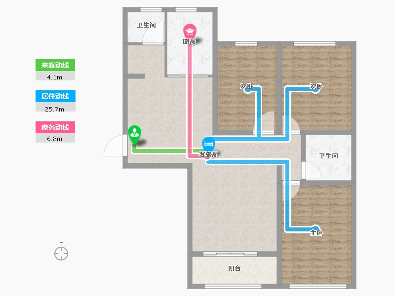 山东省-德州市-月亮湾-130.00-户型库-动静线