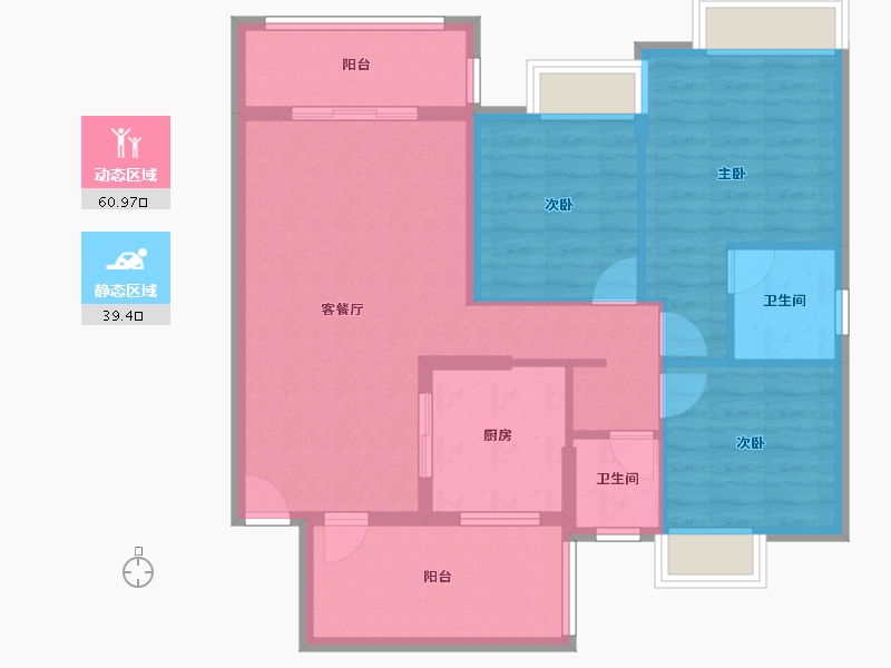 贵州省-贵阳市-尚善御景-89.85-户型库-动静分区