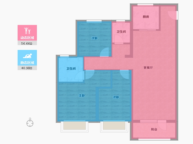 山东省-济南市-万达文旅城-87.22-户型库-动静分区