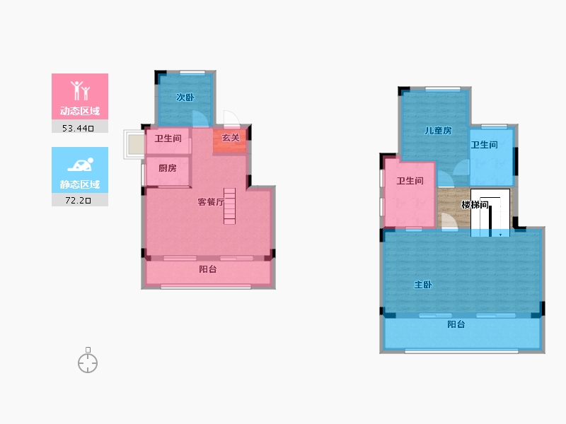 湖南省-长沙市-和泓桃李春风-120.14-户型库-动静分区