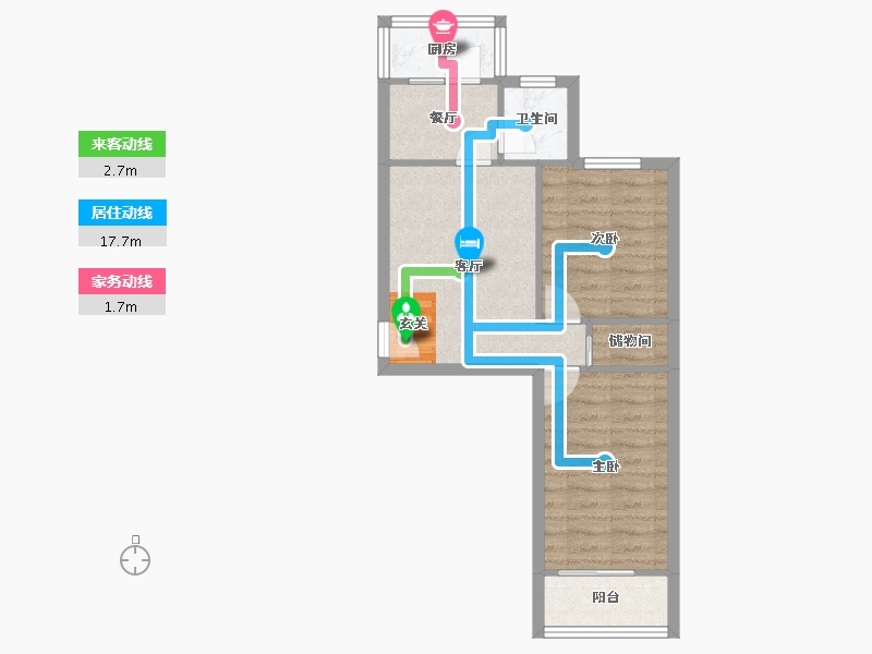 河北省-石家庄市-滨湖新村北-51.73-户型库-动静线