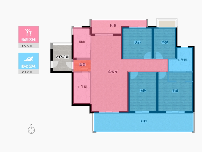 海南省-海口市-海域阳光-141.20-户型库-动静分区