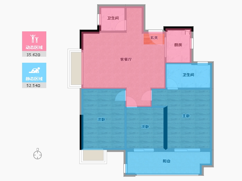 福建省-福州市-中庚・东金-80.00-户型库-动静分区