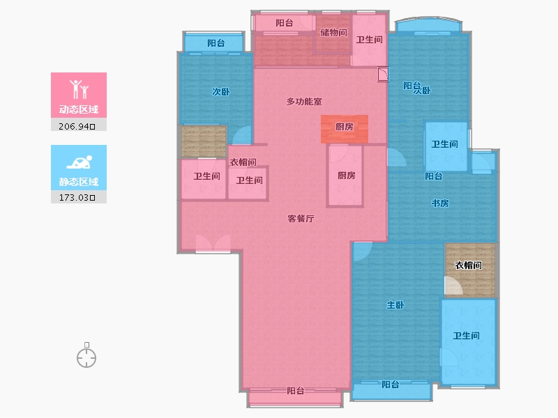 北京-北京市-星河湾朗园-375.33-户型库-动静分区