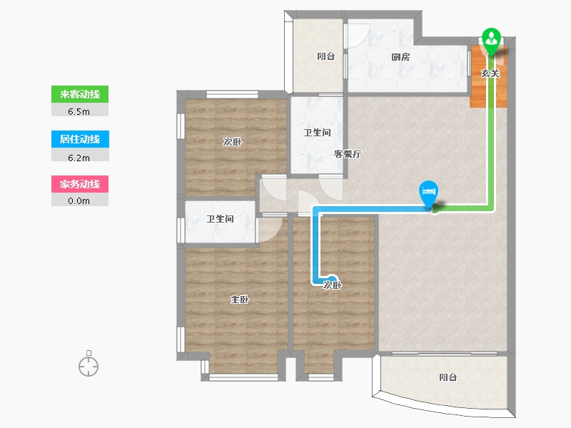 广东省-广州市-骏景花园-98.76-户型库-动静线