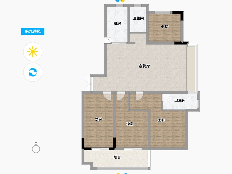 山东省-临沂市-新程花园-131.16-户型库-采光通风