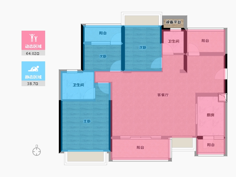 广东省-惠州市-保利·阳光城-92.02-户型库-动静分区