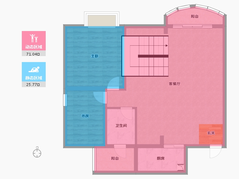 云南省-临沧市-临翔时代广场-87.51-户型库-动静分区