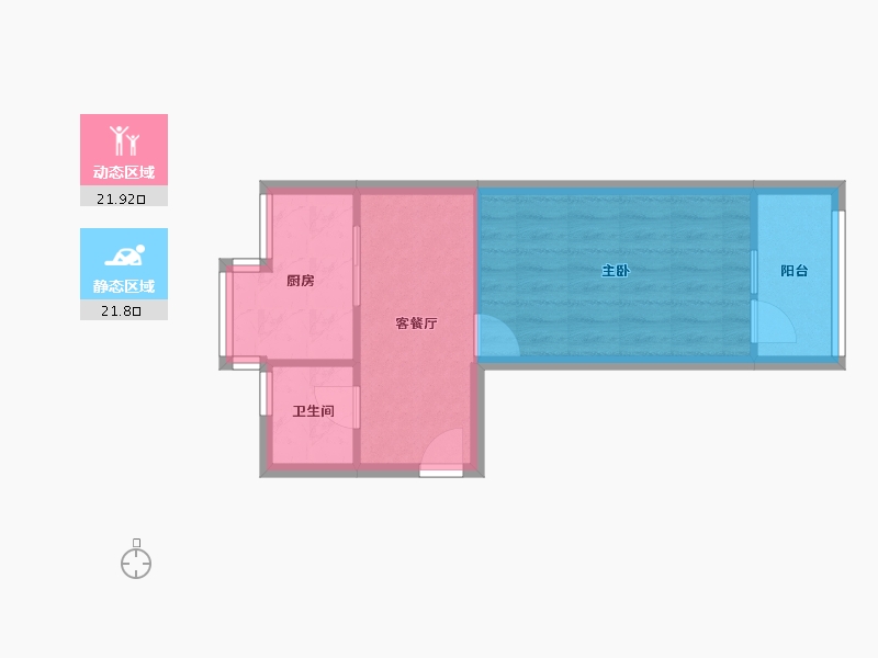 北京-北京市-北机家属院-38.98-户型库-动静分区