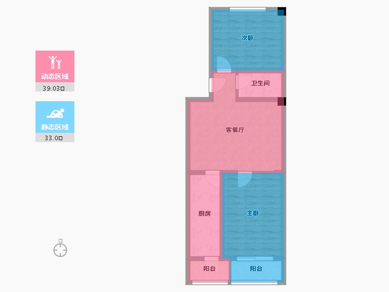 北京-北京市-西马庄园-63.59-户型库-动静分区