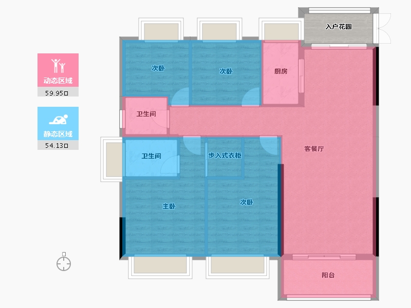 江西省-九江市-中辉国际-108.56-户型库-动静分区