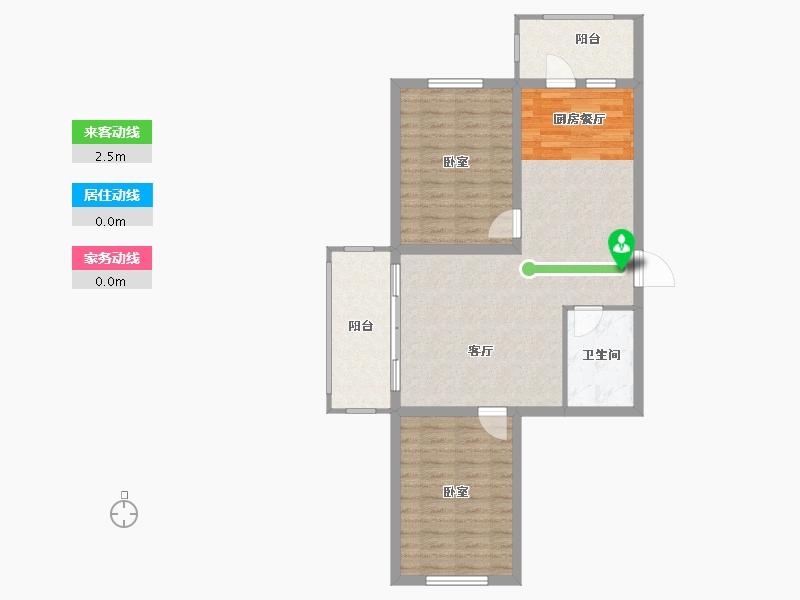 黑龙江省-哈尔滨市-北岸观江国际-79.79-户型库-动静线