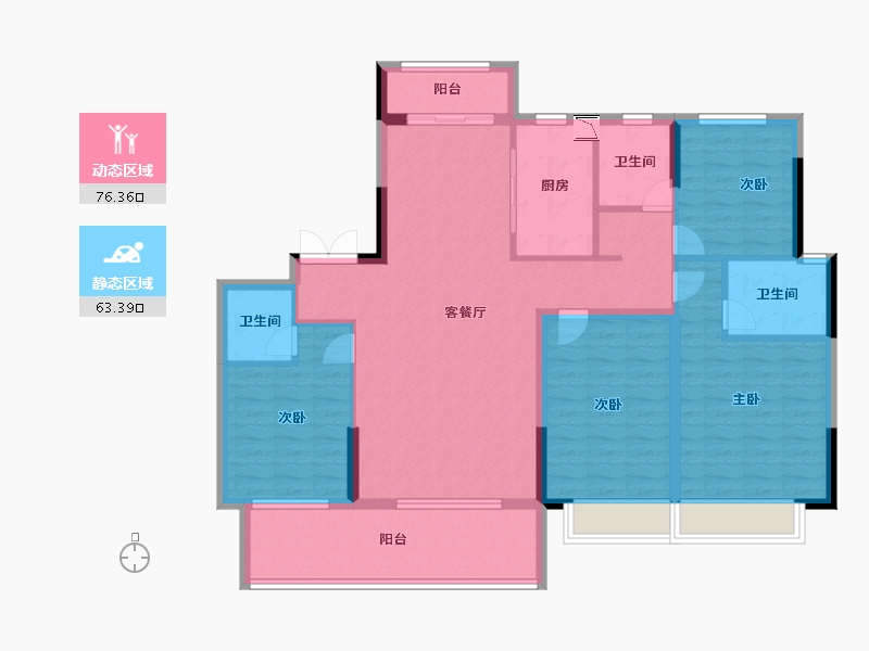 浙江省-丽水市-松溪溪语-126.00-户型库-动静分区