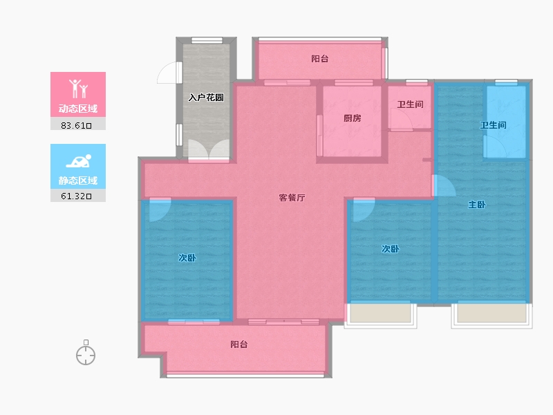 河南省-商丘市-西湖观澜-138.54-户型库-动静分区