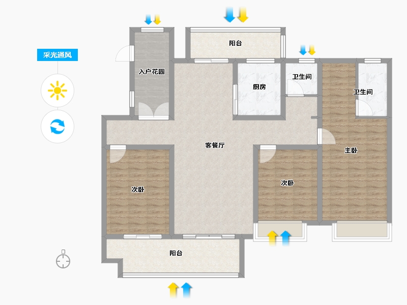 河南省-商丘市-西湖观澜-138.54-户型库-采光通风