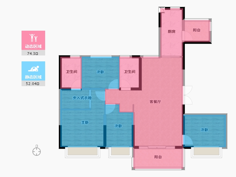 河南省-漯河市-恒大名都-113.75-户型库-动静分区