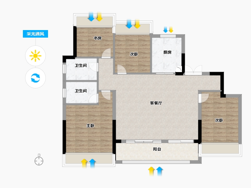 江苏省-盐城市-悦隽首府-100.00-户型库-采光通风