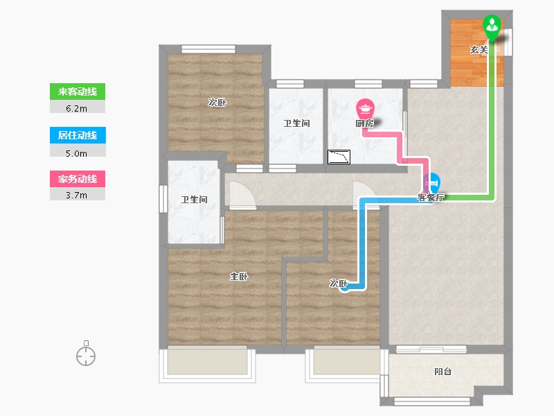 山东省-青岛市-金茂智慧国际城-78.80-户型库-动静线