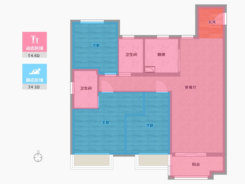 山东省-青岛市-金茂智慧国际城-78.80-户型库-动静分区