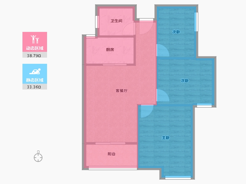 江苏省-南京市-觅秀东园-65.44-户型库-动静分区