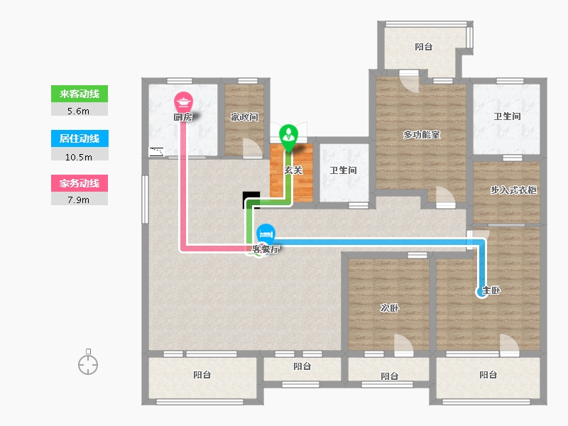 山东省-青岛市-海信・北涧山居-160.00-户型库-动静线