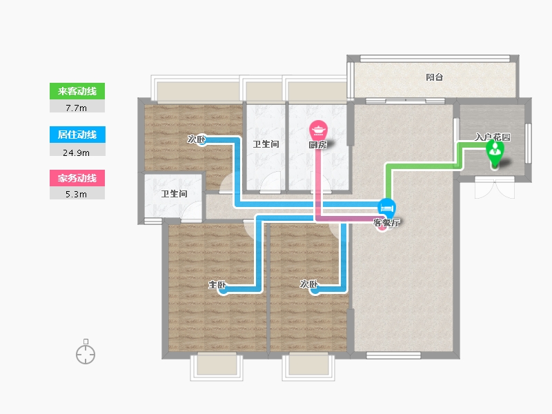 广东省-佛山市-顺德龙江-116.92-户型库-动静线