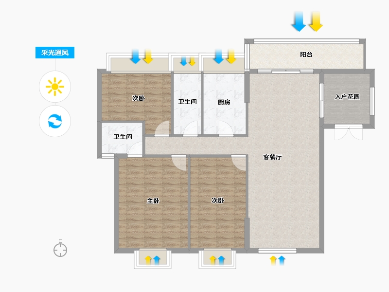 广东省-佛山市-顺德龙江-116.92-户型库-采光通风