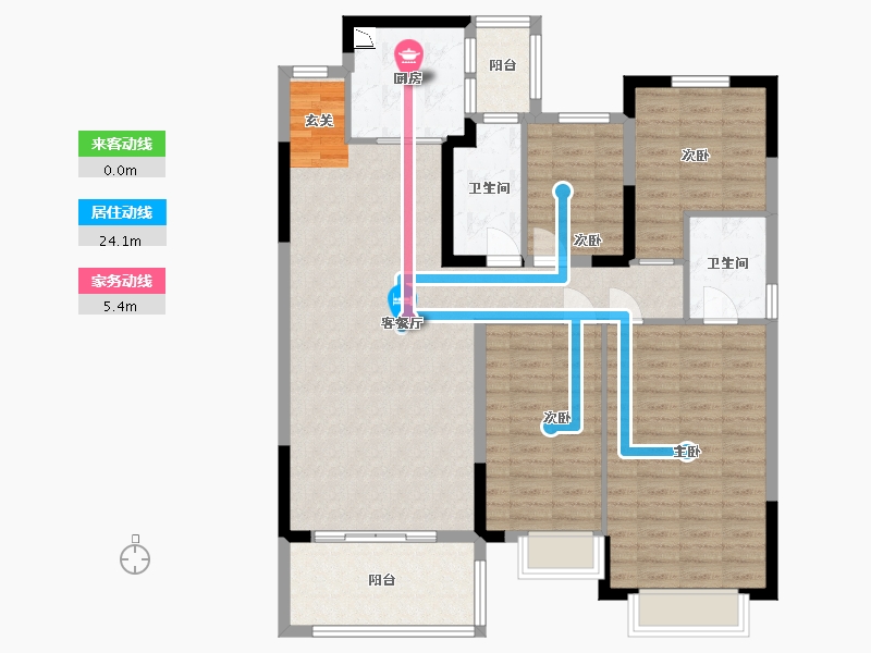 江苏省-南通市-南通恒大林溪郡-122.39-户型库-动静线