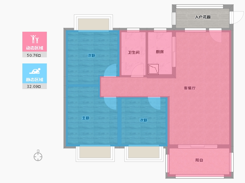 青海省-海南藏族自治州-海湾花园-78.16-户型库-动静分区