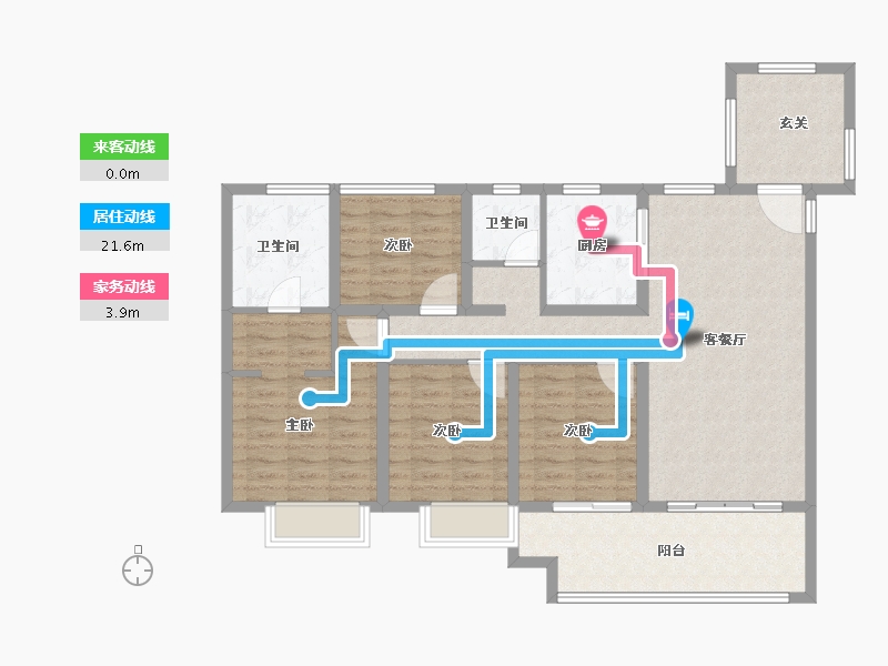 江西省-赣州市-红星中央广场-112.00-户型库-动静线