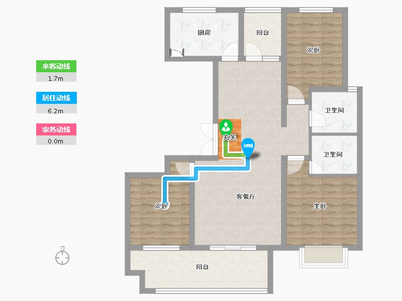 山东省-临沂市-冠亚星城-100.00-户型库-动静线