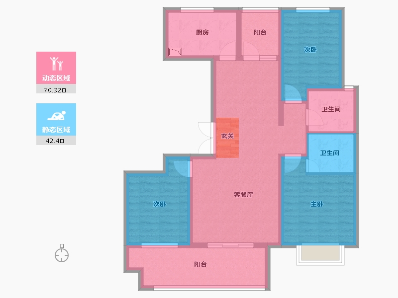 山东省-临沂市-冠亚星城-100.00-户型库-动静分区