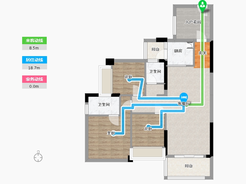 广东省-湛江市-半岛首府・金樟水岸-79.82-户型库-动静线