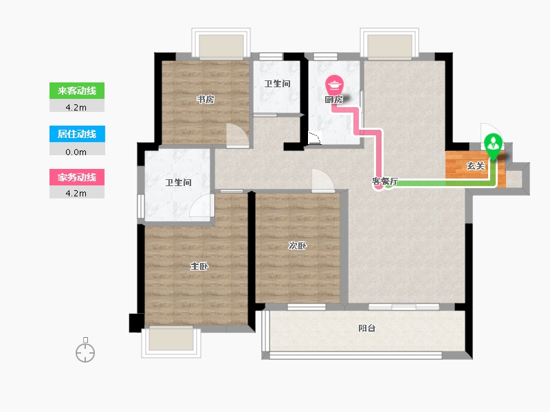 江西省-九江市-赣电荣府-93.61-户型库-动静线