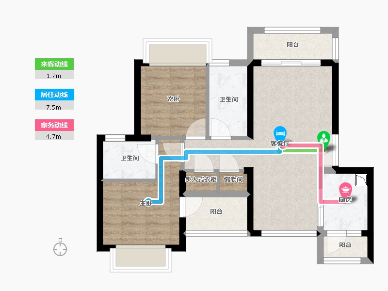 广东省-深圳市-乐府花园-62.33-户型库-动静线