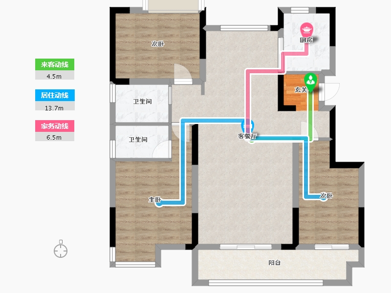 江西省-九江市-锦天府-96.00-户型库-动静线