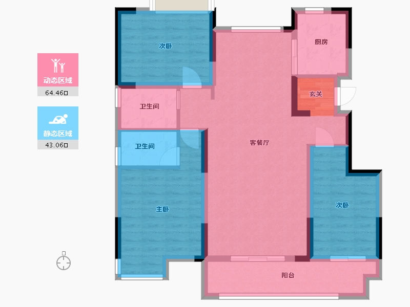 江西省-九江市-锦天府-96.00-户型库-动静分区